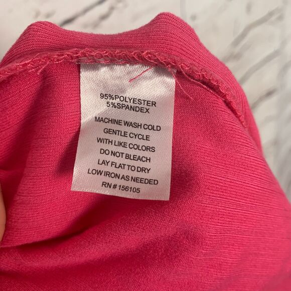 Absolutely Love It Pink Strapless Bodycon Dress Women's Medium Ribbed Fitted - Picture 6 of 7